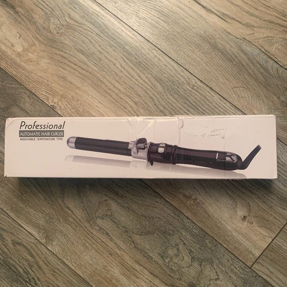 NEW PROFESSIONAL 360 DEGREE AUTOMATIC ROTATION CURLING IRON HAIR CURLER 1” - Picture 1 of 7